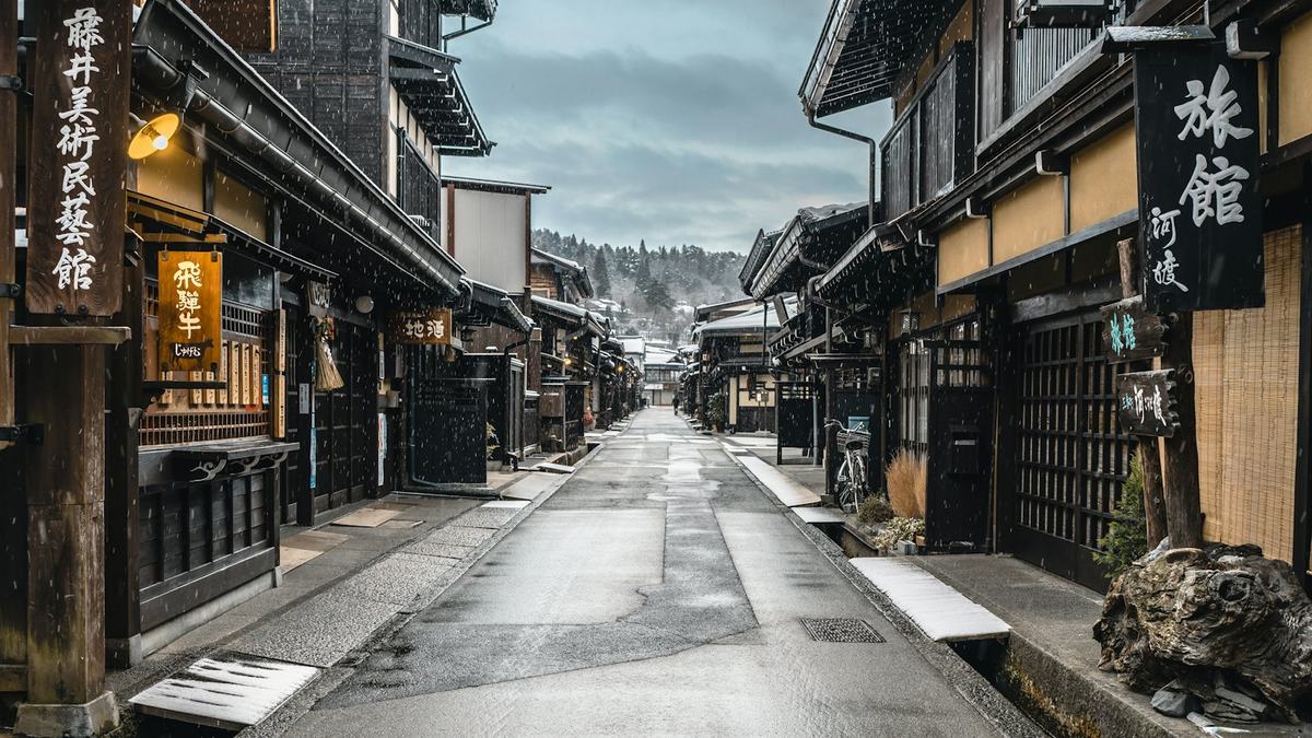 Old merchant street in Takayama